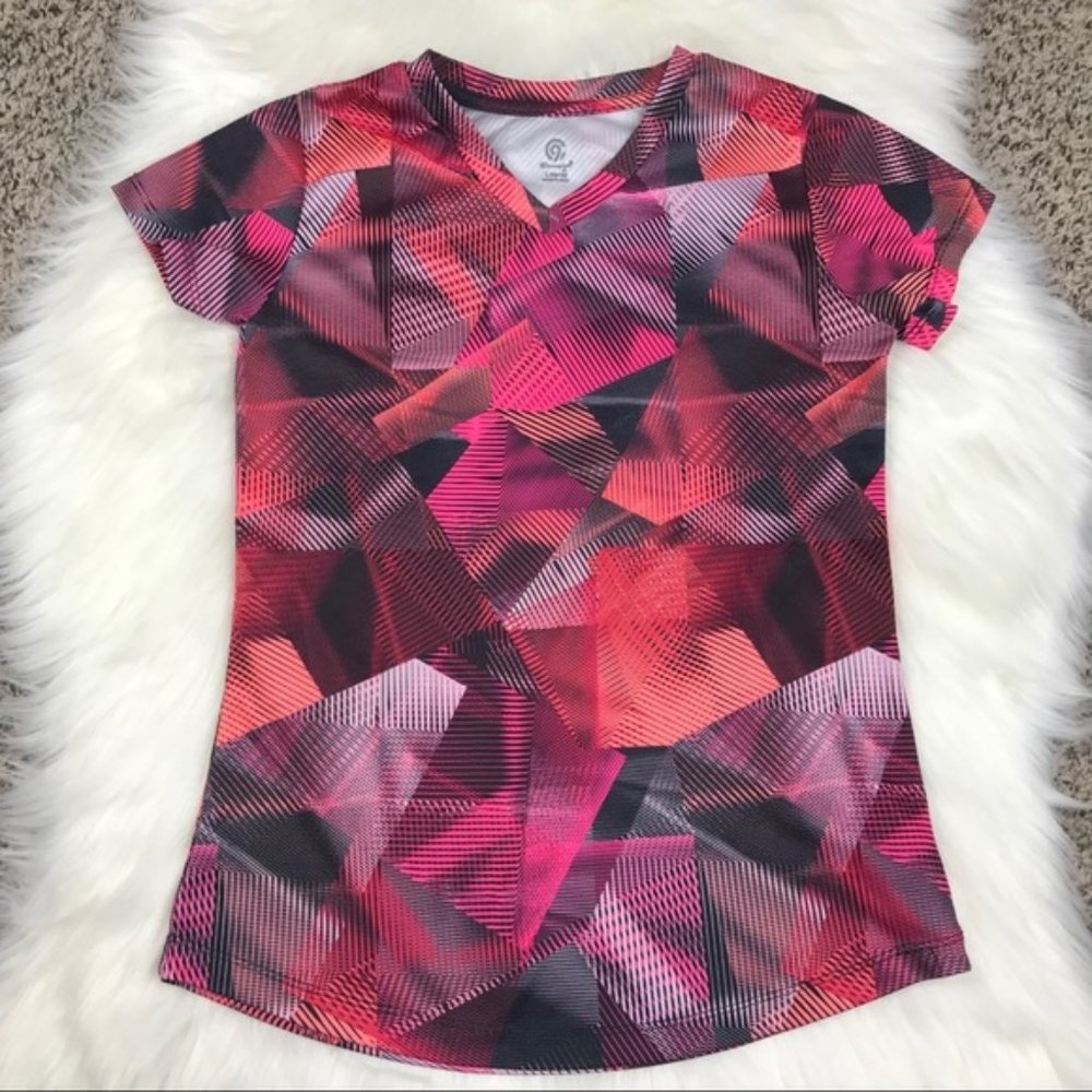 Champion Girls V- Neck Shirt Size Large